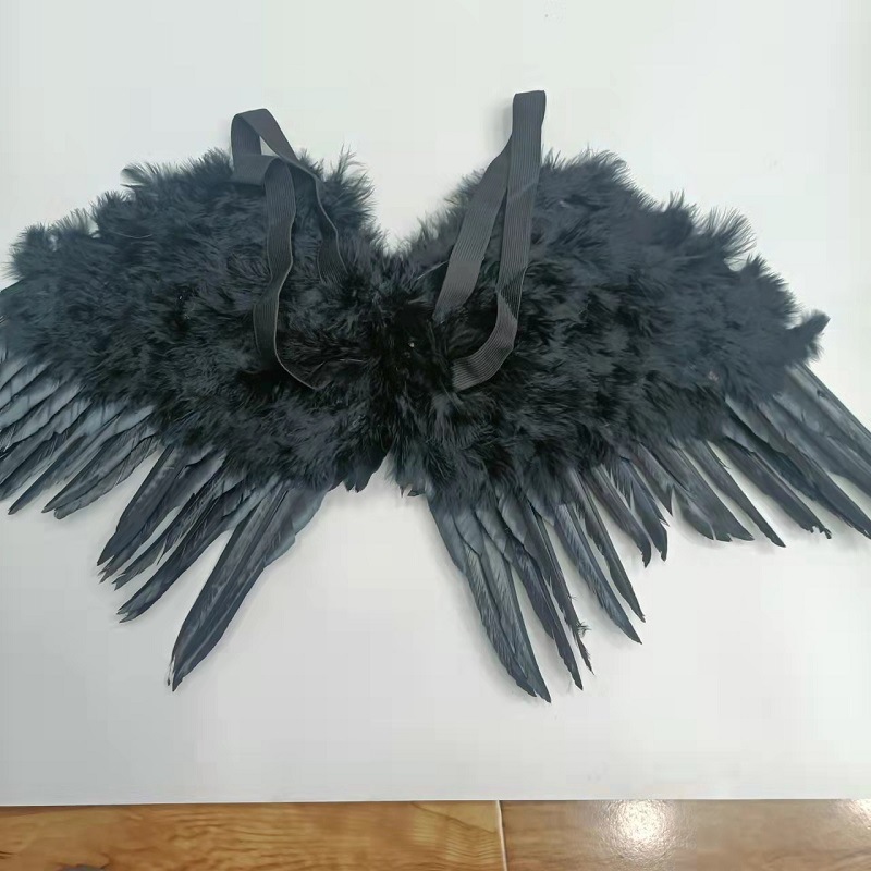 Disfraces plumas de navidad alas de ángel halloween decoración del día del fantasma 1 de junio escenario infantil disfraces accesorios pic 6