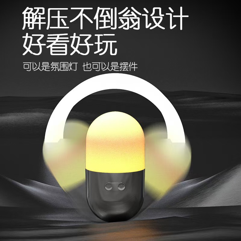 The new untoppleable camping light features 8 types of ambient lighting, a stress-relieving wonder, Type-C charging emergency light, and a night light pic 9