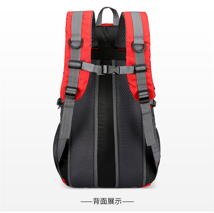 供应新款简约户外登山包男女双肩包运动书包休闲旅行旅游背包详情36