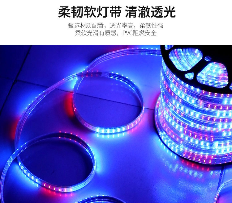 跑马灯七彩流水室外霓虹灯带led灯条广告牌户外防水过年新年彩灯详情13