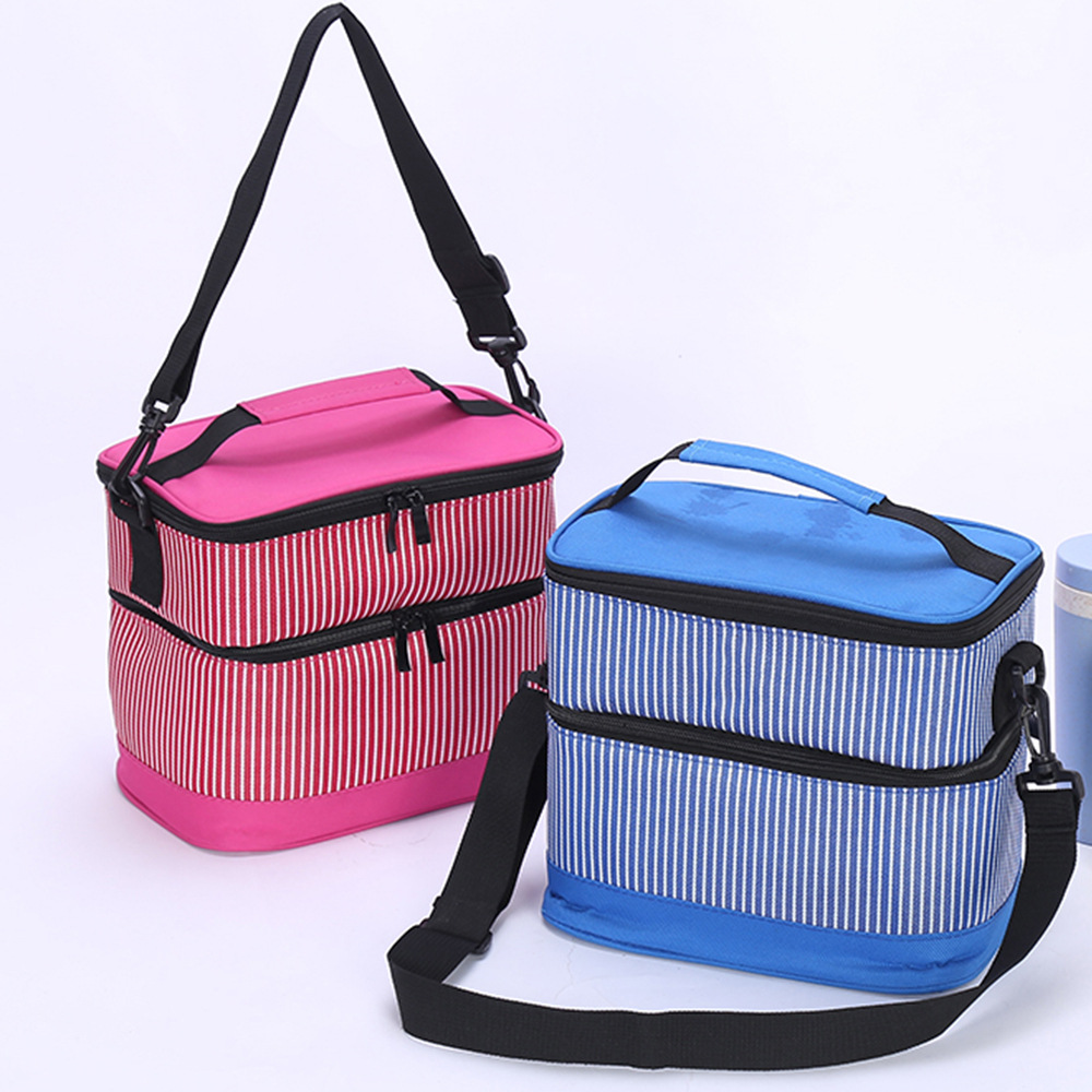 Factory direct sales: Thickened insulated bags, aluminum film bento, lunch bags, large-capacity lunch box bags, hand-held outdoor picnic ice packs pic 7