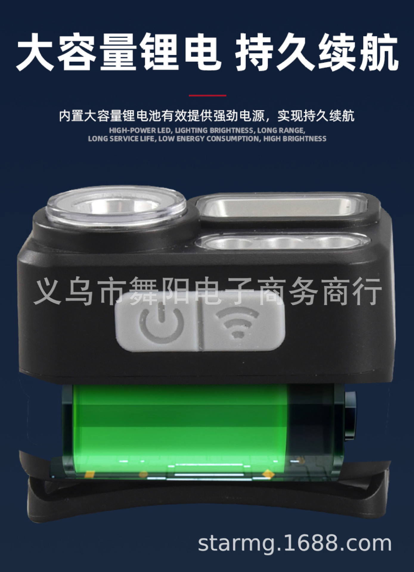 Induction headlamp, powerful night fishing, USB charging, ultra-bright, ultra-long battery life, head-mounted lighting flashlight pic 5