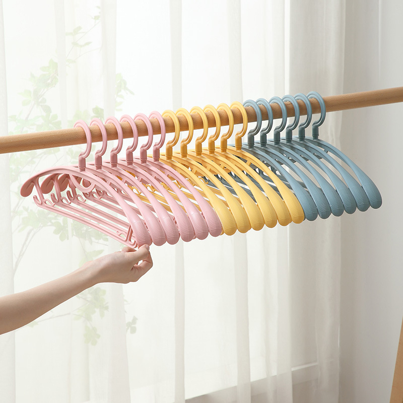 家用晾衣架防滑宽肩衣架成人衣挂干湿两用学生收纳衣撑塑料宽衣架详情14