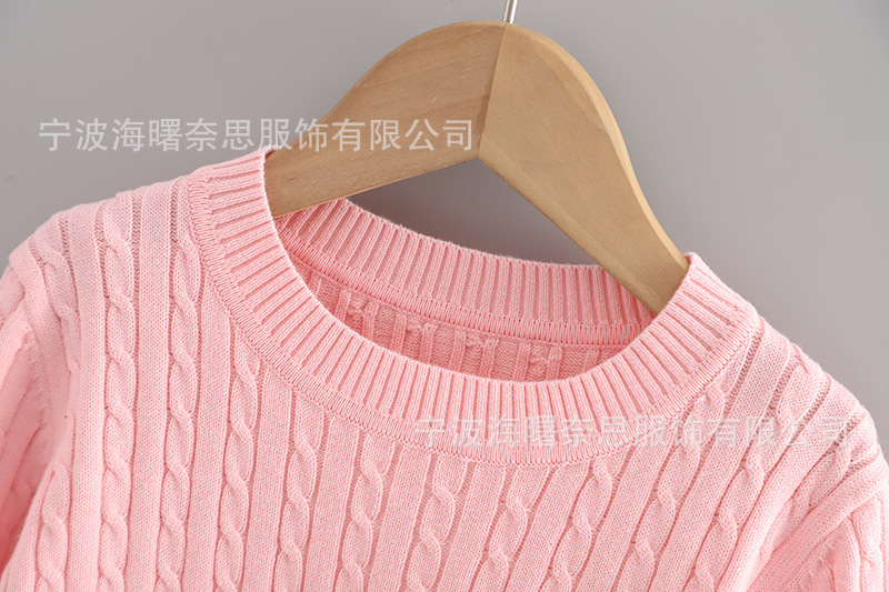 In stock: 2022 autumn and winter new Korean version for boys and girls, British college style woolen sweaters, knitted knitted knitted pullover sweaters pic 7
