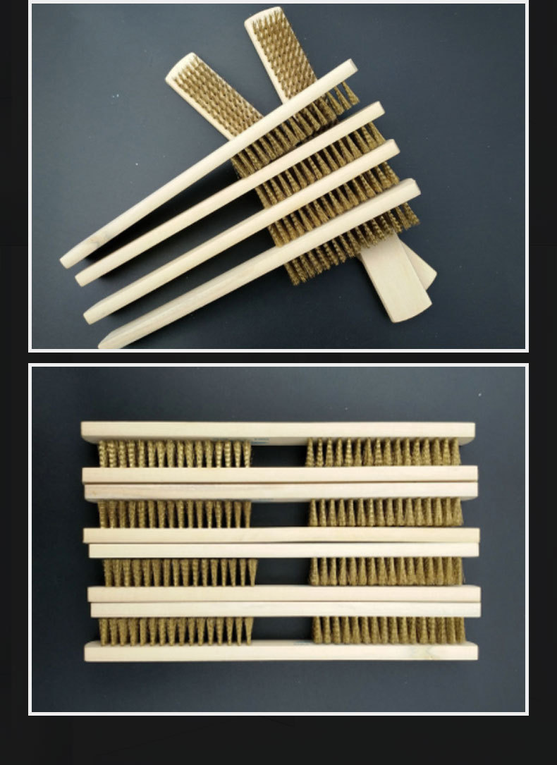 Household cleaning brushes, wire brushes with handles, stainless steel wire brushes, rust removal long-handled brushes, nylon wire brushes, mini wire brushes pic 6