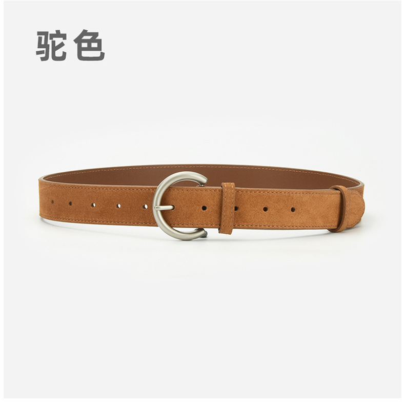 腰带女款磨砂针扣牛仔裤连衣裙腰带百搭装饰高级感复古文艺皮带女详情15