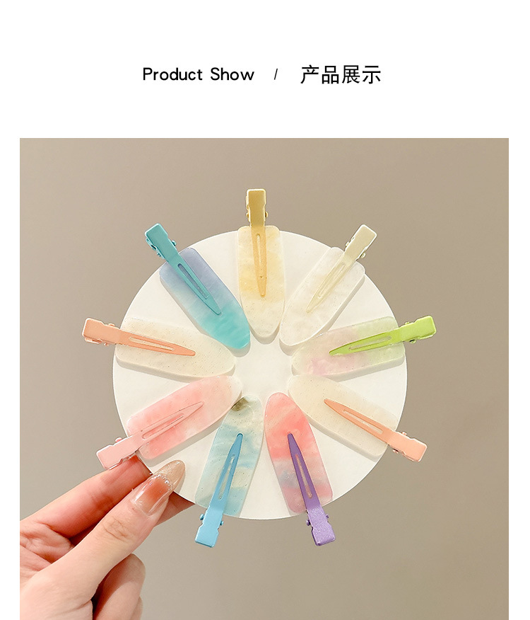 彩色可爱无痕发夹边夹侧边碎发刘海夹前额发卡头饰精致小夹子发饰详情17