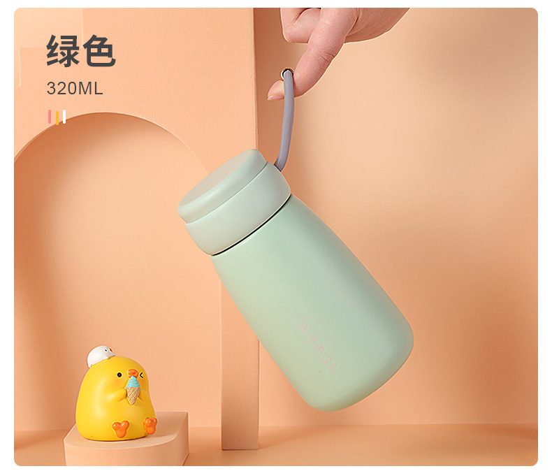 ins简约可爱便携保温杯大“度”杯小巧304钢个性约会情侣杯详情9