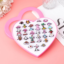 韩版 儿童饰品合金戒指 卡通可爱儿童戒指 可爱漂亮混款36个1盒详情3