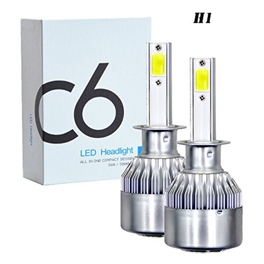 C6 led大灯 前大灯h4车灯 H7 H11 9005 36W 汽车led大灯详情6