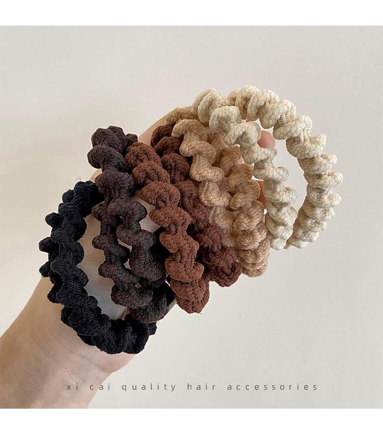 A high-end hair tie for women, a rubber band for tying hair, a high ponytail hair clip, a hair band, a simple and highly elastic hair accessory pic 8