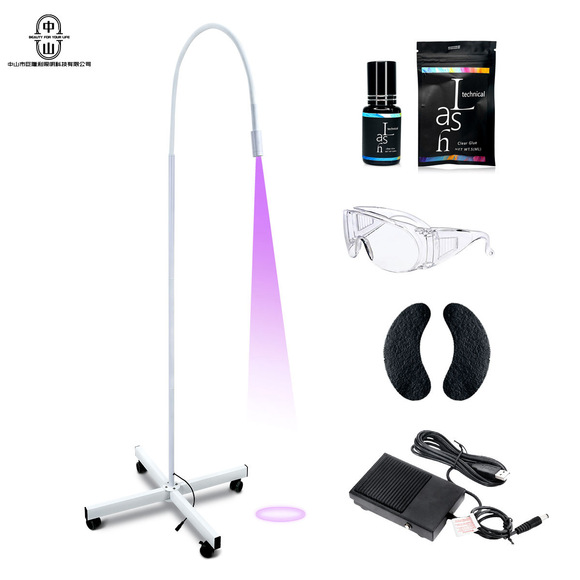 The eyelash mascara uses a purple LED eyelash lamp to quickly cure the UV eyelash glue in 1-3 seconds. The aperture is adjustable for both European and American standards pic 15