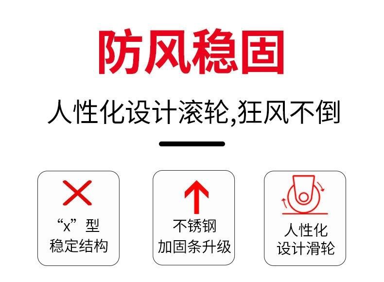 Stainless steel clothes drying rack, floor-standing folding double-pole balcony hanging rack, indoor and outdoor clothes drying rack, X-shaped telescopic clothes drying pole pic 13