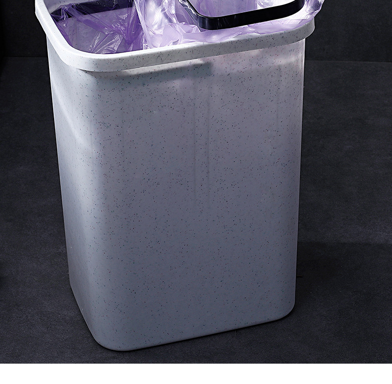 Wholesale of X127 kitchen classified trash cans, household storage plastic double-bucket dry and wet press large trash cans with LIDS pic 11