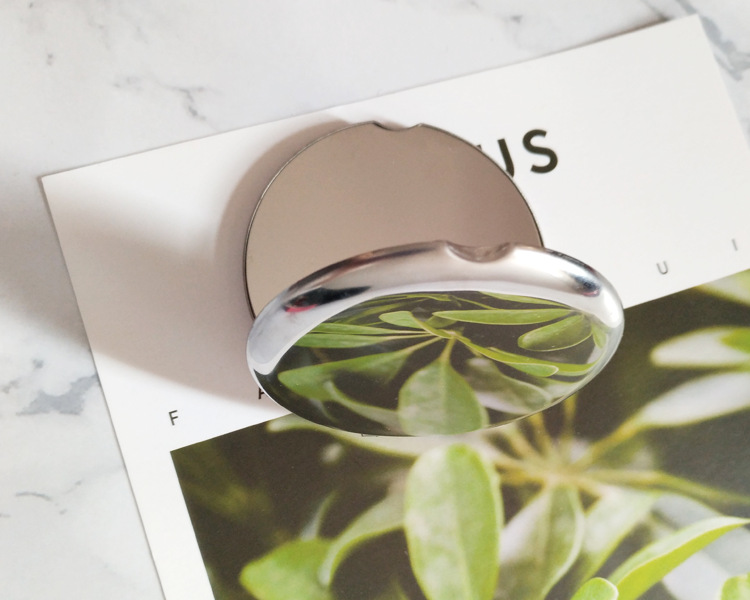 Stainless steel unbreakable small mirror, portable double-sided makeup mirror, diy logo engraving, 2022 new style mirror pic 8