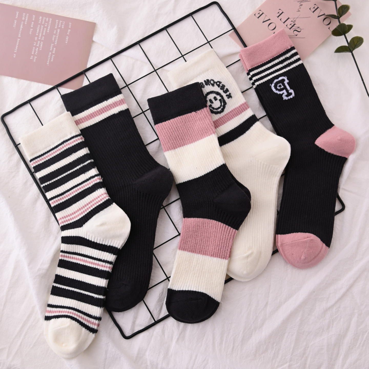 Funny and trendy drink socks for men and women, long socks for Internet celebrities, Japanese school style sports outerwear, mid-calf socks, one-piece consignment pic 19