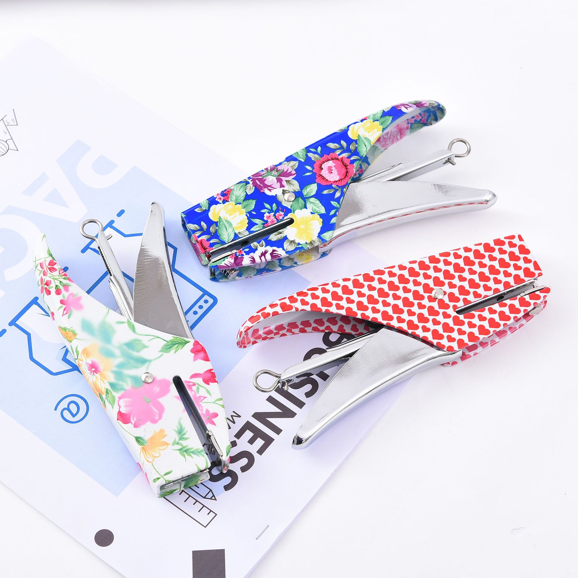 Factory direct supply cross-border exclusive 0118-1 Metal hand-held stapler, metal multi-functional labor-saving type, factory special pic 10