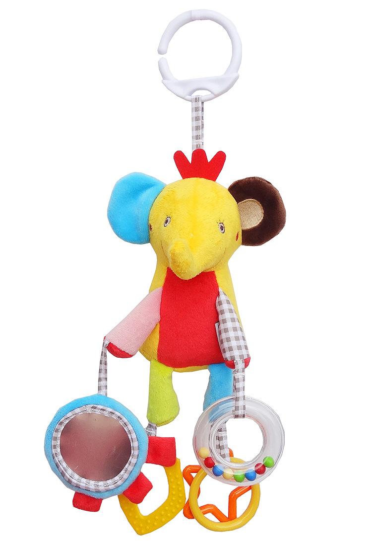 JJOVCE Baby Intelligence Soothing Doll, multi-functional animal bed bell, bed hanger, stroller hanger, baby cloth toy doll pic 23