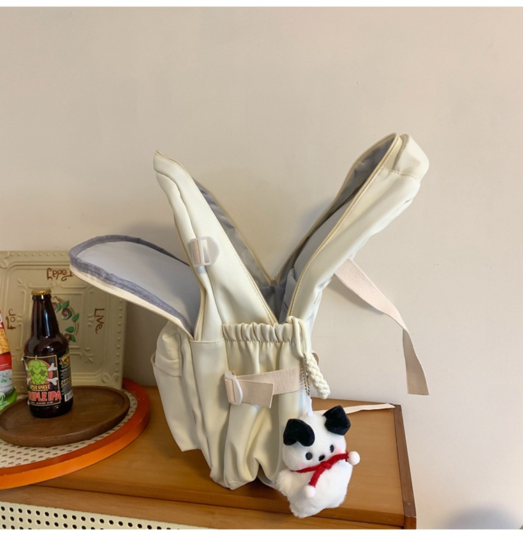 书包大容量高颜值初高中生新款双肩包大容量纯色简约防泼水背包详情44