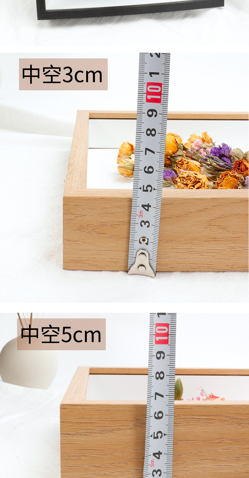 Wholesale of three-dimensional hollow dry flower photo frames, 68-inch and 10-inch A4 and A3 handmade paper rose framing, light picture frame factory pic 13