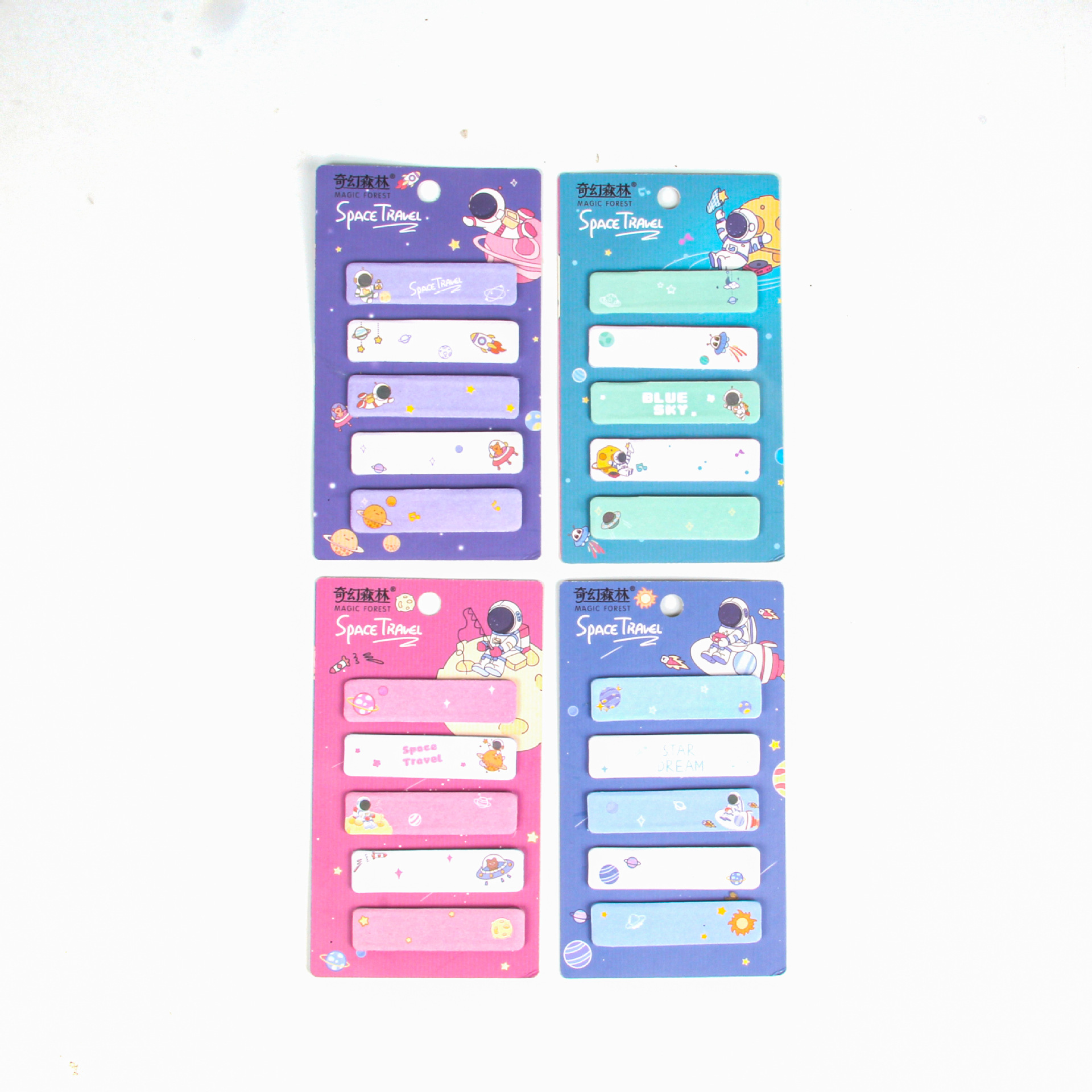 Japanese-style cartoon sticky notes, creative space astronaut n times stickers, student notes wholesale and customization pic 8