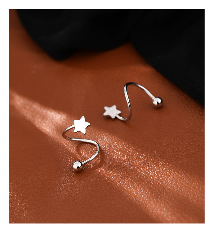 s925 sterling silver spring stud earrings for women, 2023 New style, personalized and light luxury stud earrings, small and exquisite earrings, high-end earrings pic 10