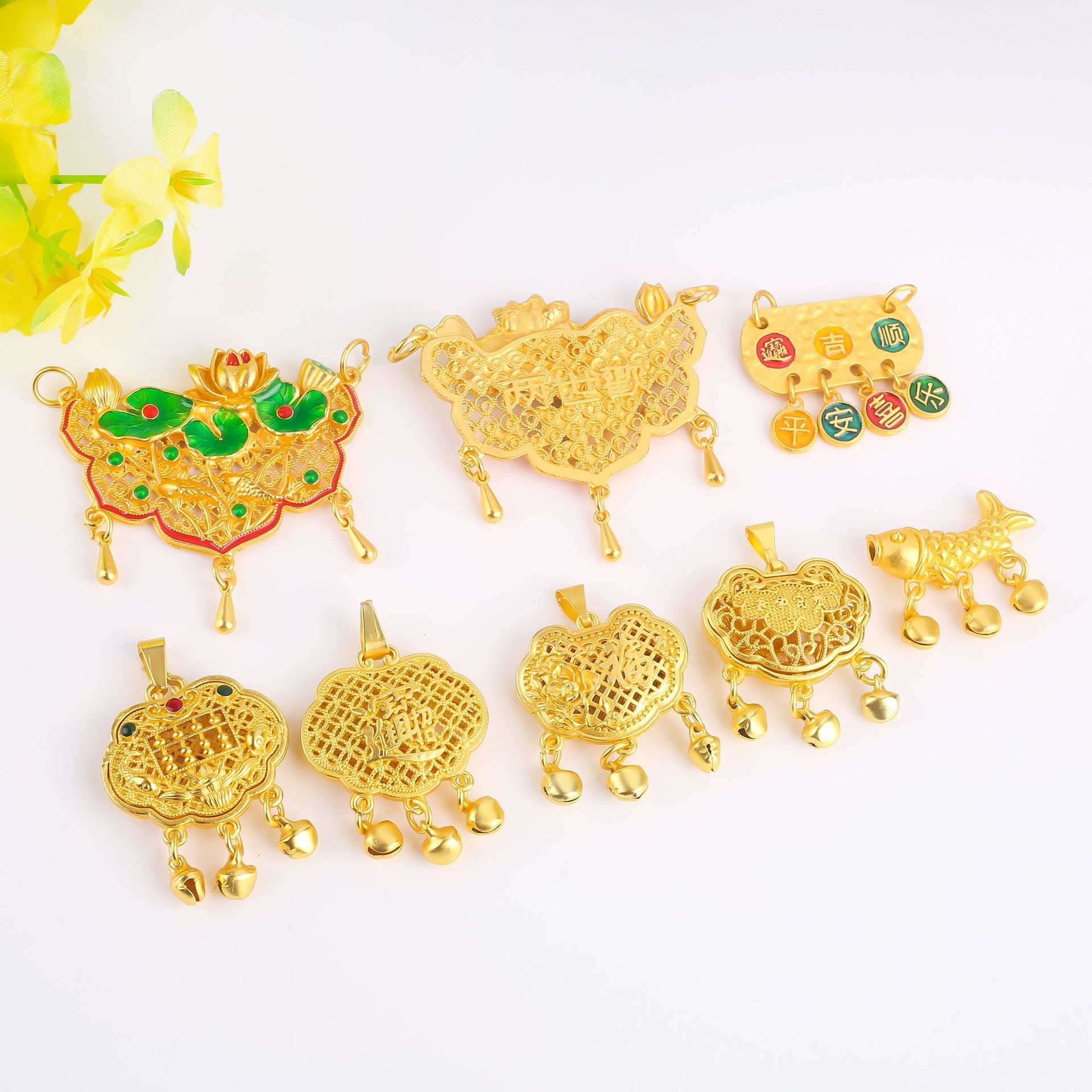 18K保色包金隔片车轮片光面圆片散珠隔珠diy饰品配饰手链项链配件详情1