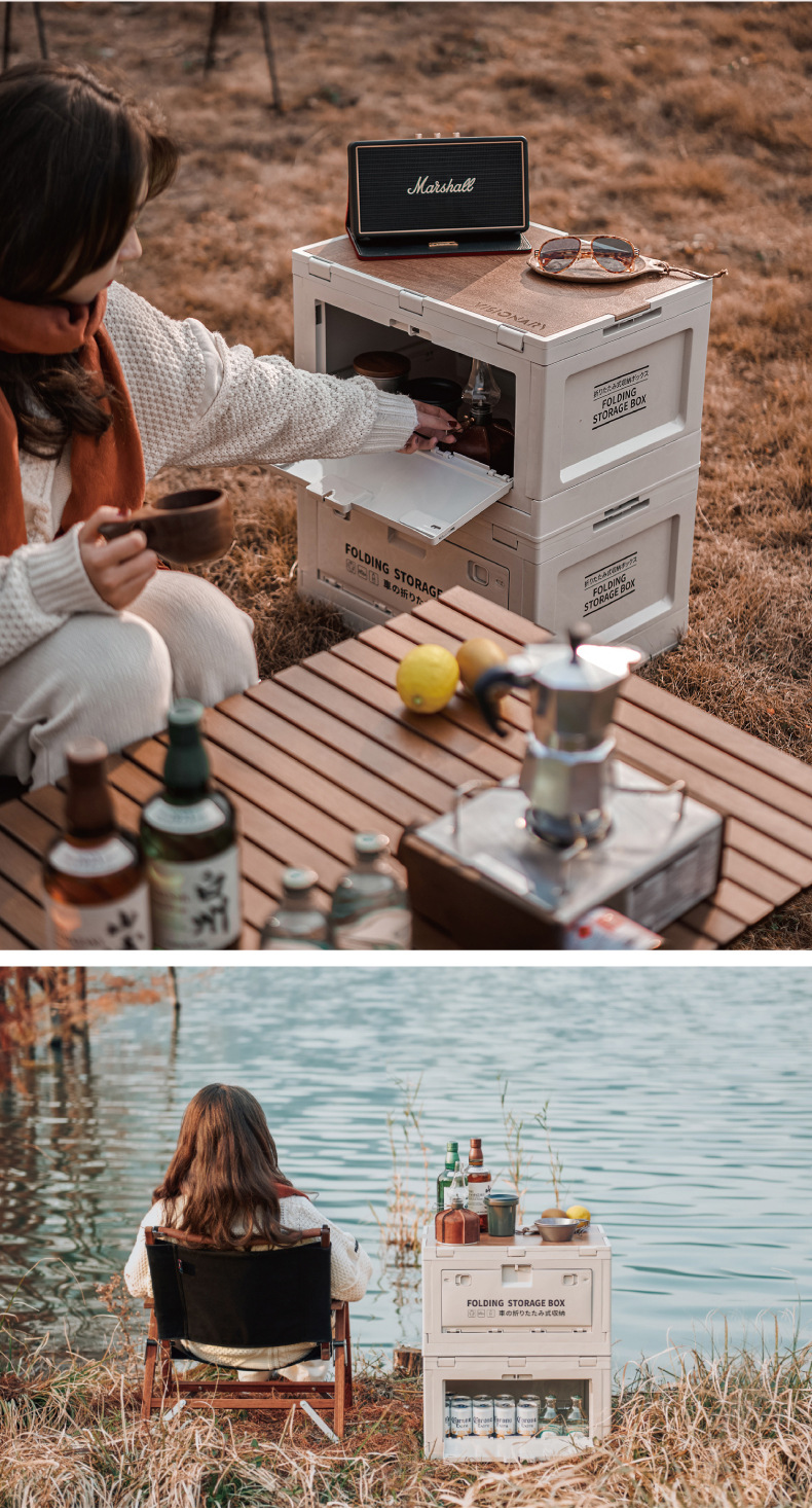 Dream PI outdoor folding storage box, car trunk, home camping, camping car storage and organization box pic 12