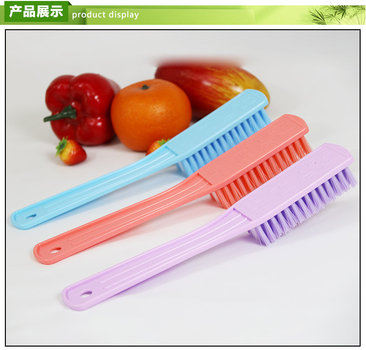 两元店货源长柄刷1053 三色可鞋刷衣刷清洁用品详情3