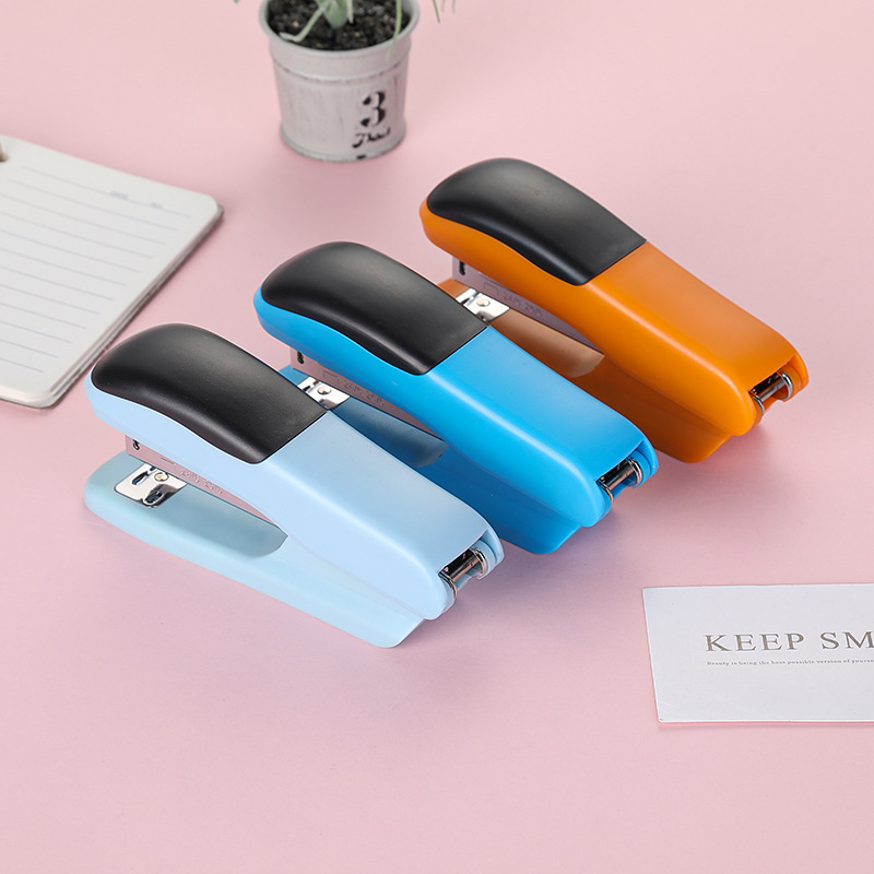 Stationery and school supplies wholesale, office and student hand-held stapler, creative mini small stapler, effortless pic 3