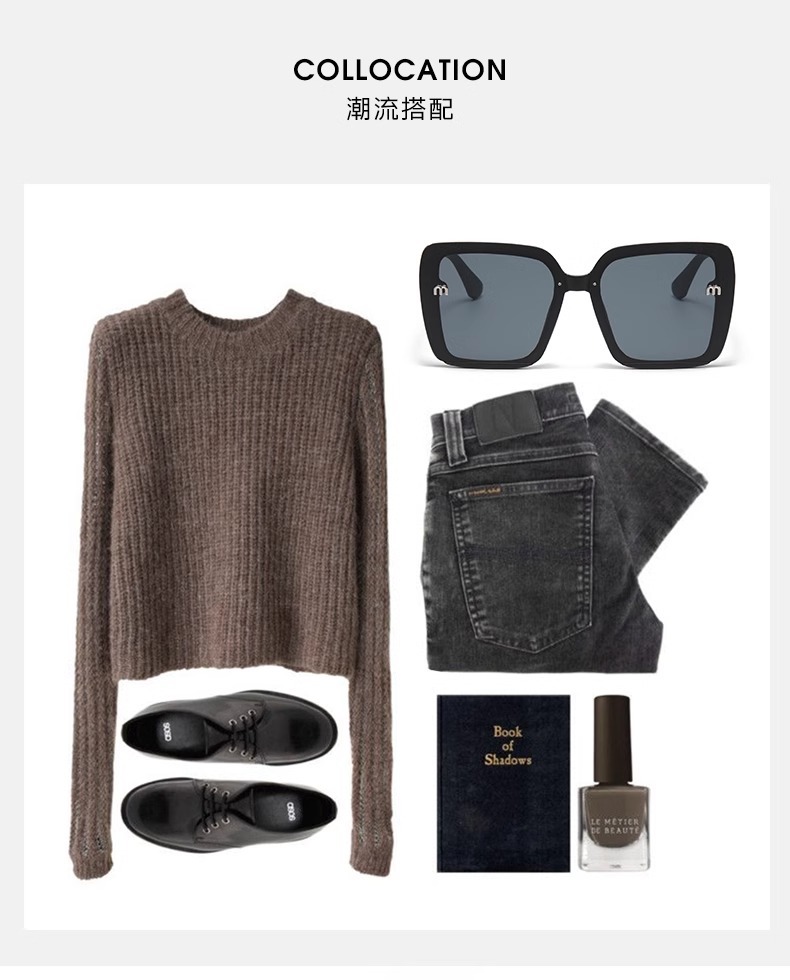 韩版大框黑色圆脸大脸防紫外线遮阳墨镜女潮气质高级感防晒太阳镜详情12