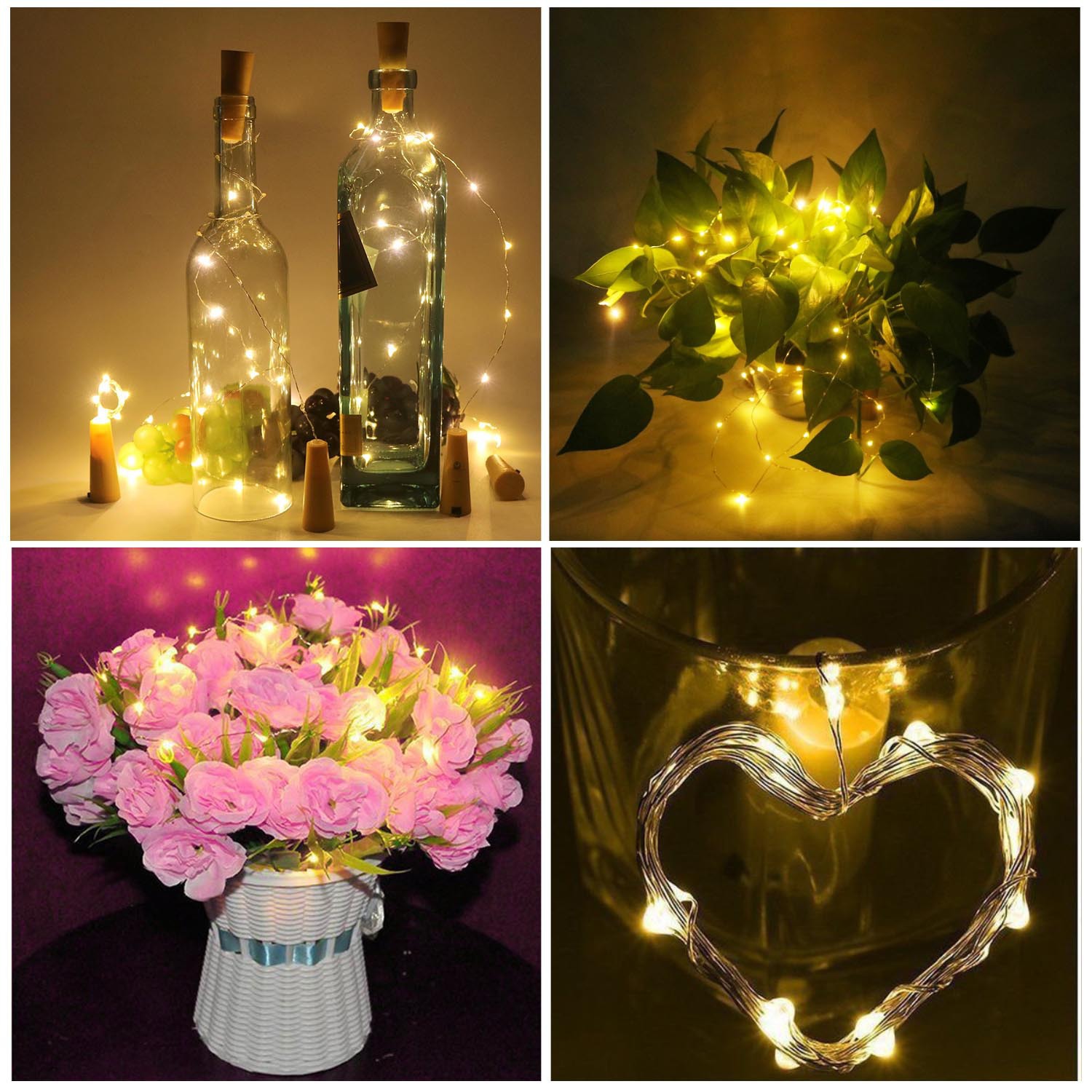 New solar bottle stopper light string with 10 or 20 lights, waterproof Christmas led copper wire light, wine bottle stopper decorative light string pic 14