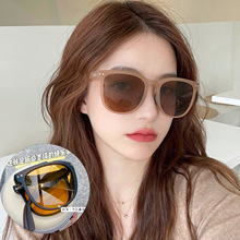 网红新款双梁复古大框男女高级感渐变时尚防晒防紫外线太阳镜墨镜详情3