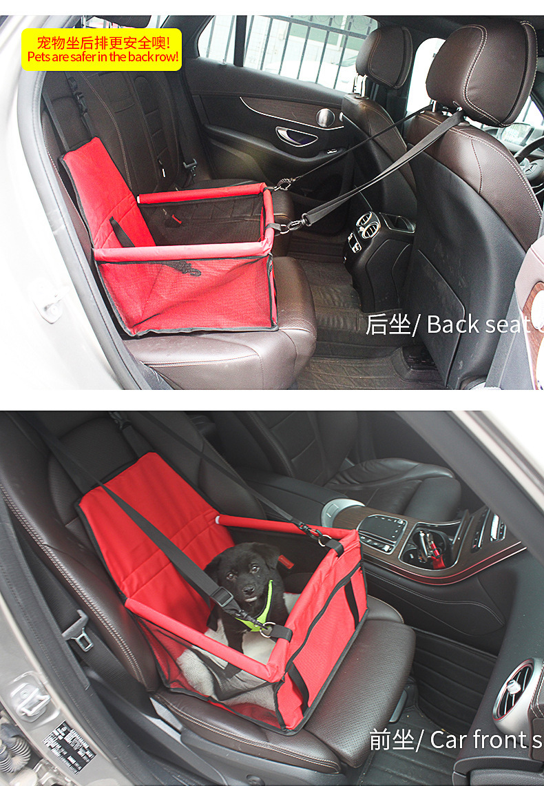 Pet car bed safety seat, dirt-proof and waterproof, portable and durable dog car bed for going out, pet car pad bed pic 5