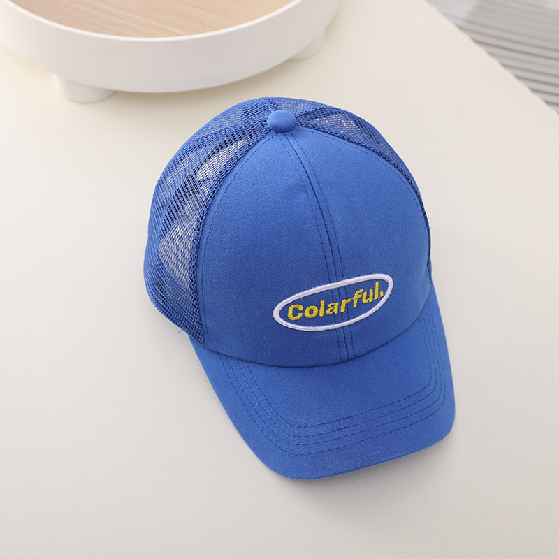 Sombreros para niños verano niñas sombrero de pato bebé mid-big boy gorra de béisbol para niños sombreado protección solar malla sombrero marca de marea pic 8