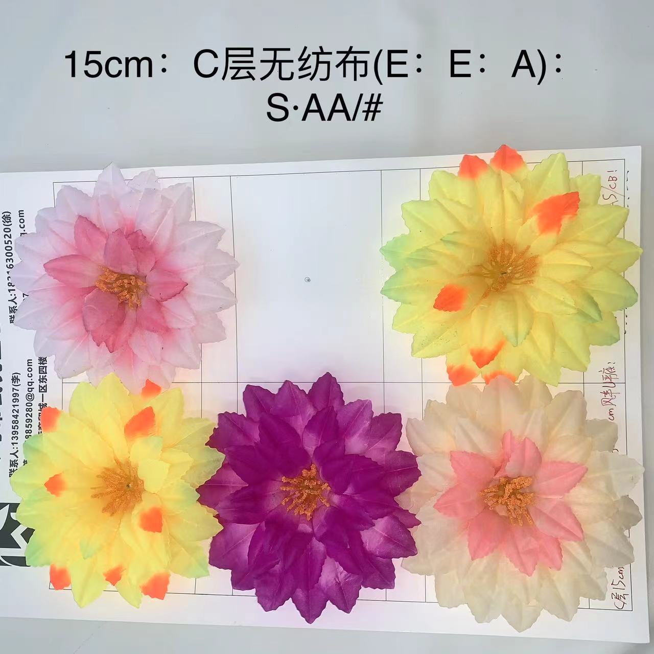 A comprehensive collection of artificial chrysanthemum flowers, peonies, cherry blossoms, tea roses, cheap and beautiful flower heads, carnations, artificial flower heads, and flower matching wholesale pic 6