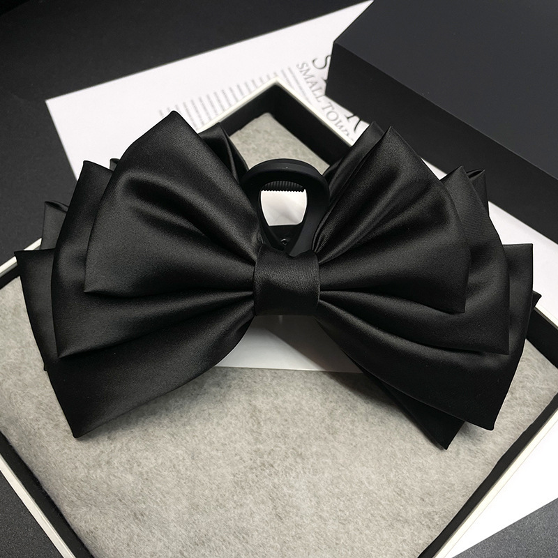 Yiwu accessories bow hair clips, new style hair grips, light luxury and high-end feel, back of the head shark clip hair accessory pic 18