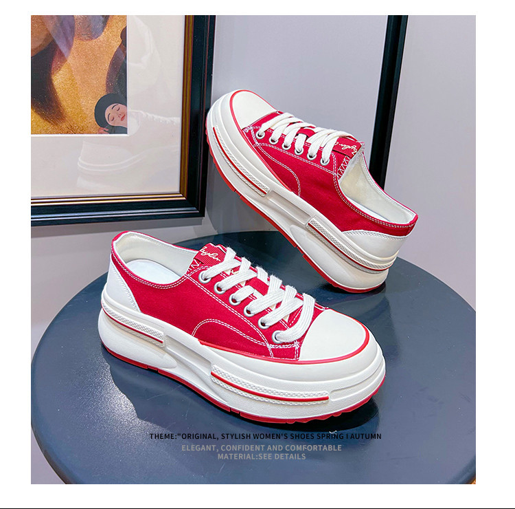 内里头层羊皮帆布鞋2024秋冬新款女士增高厚底鞋女休闲百搭鞋子女详情41