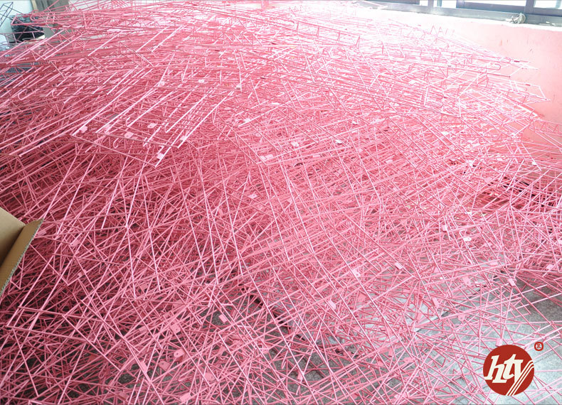 Small black mesh, black dipped plastic mesh, grid mesh, iron wire welded mesh, edge clamped mesh, grid photo wall pic 29