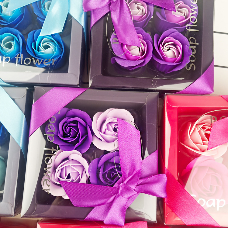 4朵玫瑰香皂花套装 七夕情人节公司活动促销礼品礼物生日跨境礼品详情28