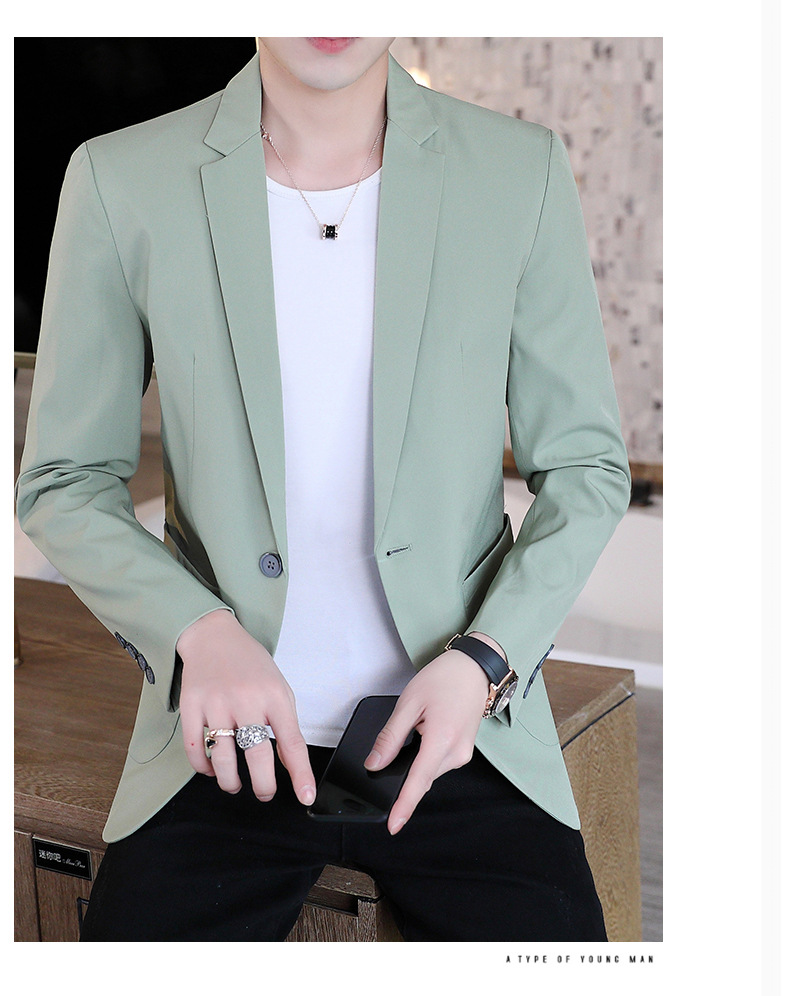 Primavera/otoño 2022 nuevos trajes casuales para hombre versión coreana trajes para hombre trajes para hombre chaquetas de alta gama para hombre pic 15