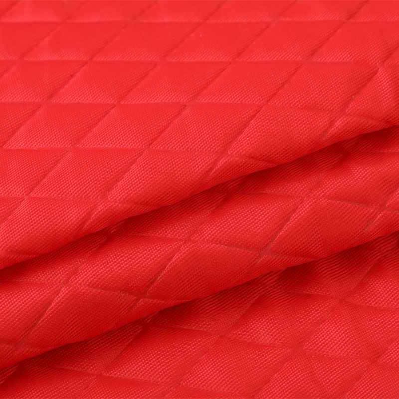 Leather fabric cosmetic bag for luggage, PVC diamond-shaped grid, 0.8cm, fabric veneer, decorative fabric pic 12