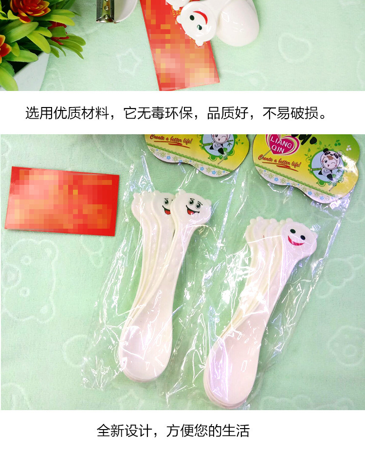 Direct sales from the manufacturer of Western-style fashionable, cute and creative cartoon bear multi-functional plastic rice serving spoons and rice leaf spoons pic 3