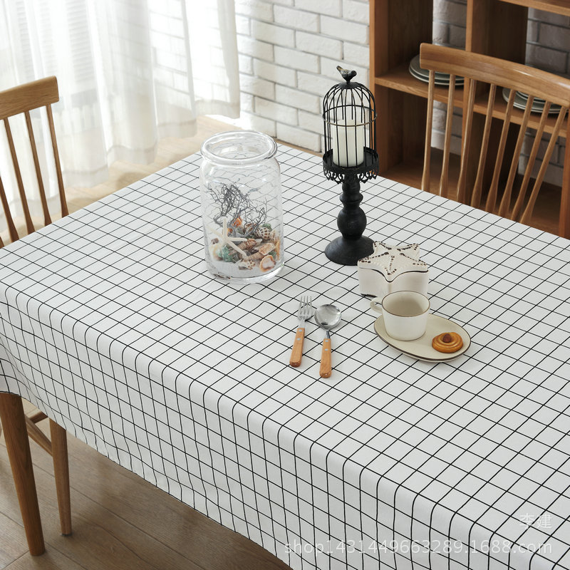 Jianxiang Textile Factory supplies linen printed Nordic-style tablecloths, cushions, aprons and storage bags, which can be made into PE film pic 68