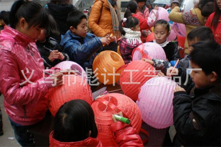 Wholesale white paper lanterns for the Mid-Autumn and Spring Festival, folding, handcrafted round paper lanterns, wedding and festive decorations pic 74