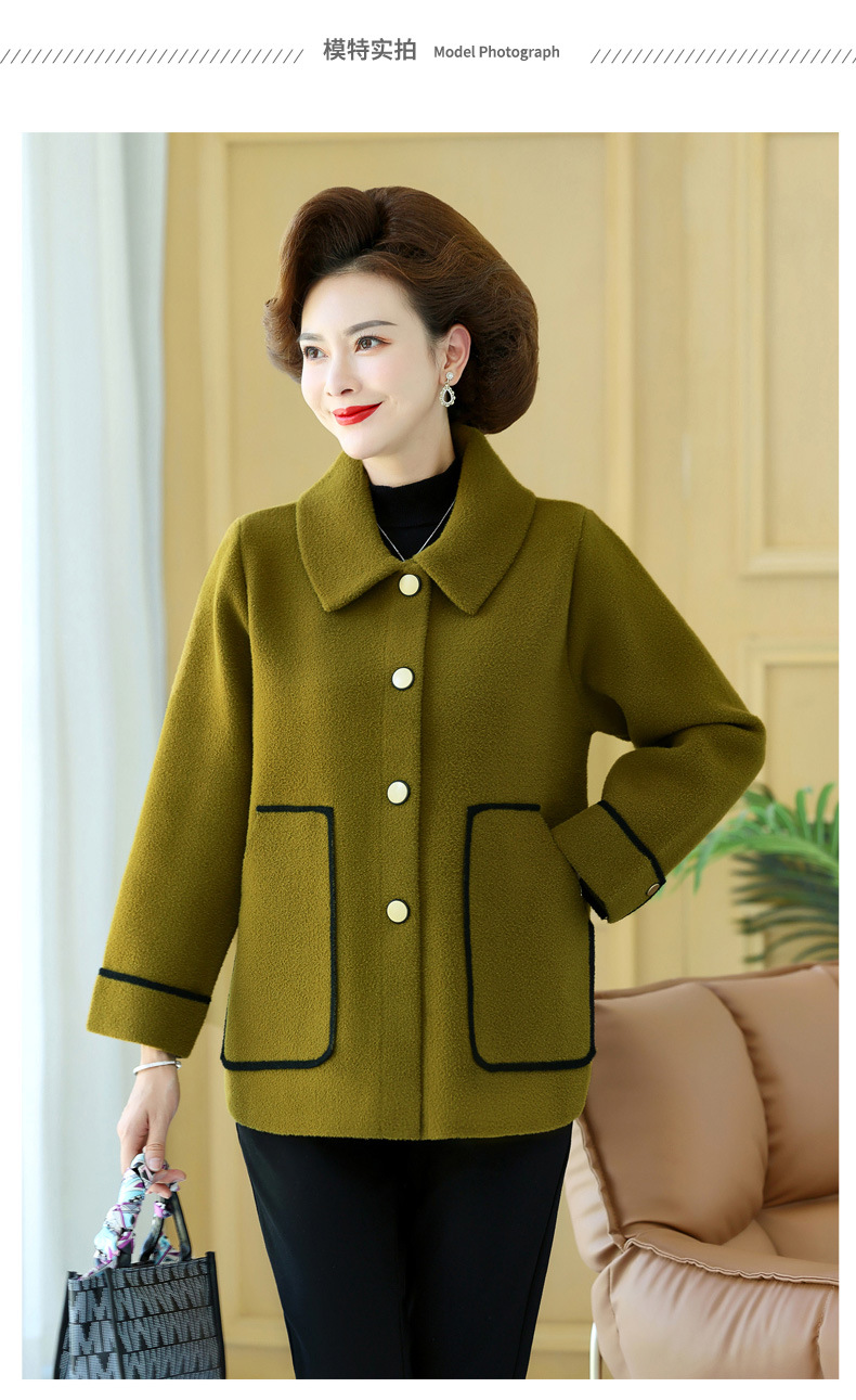 The 2023 new style of stylish knitted top for middle-aged mothers in autumn and thin base layer sweaters for middle-aged and elderly women in spring and autumn pic 40