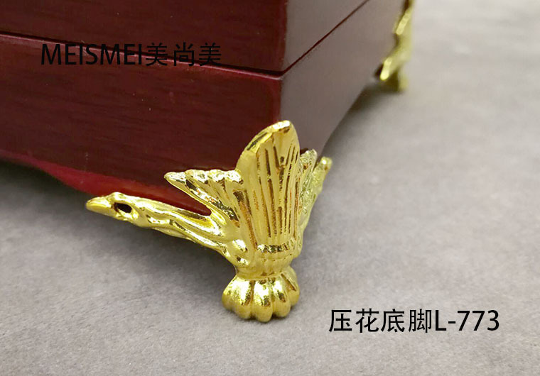 Antique base furniture, hardware base, wooden box, gift box, corner guard, alloy base, bronze color base, 1.2cm-3cm pic 27