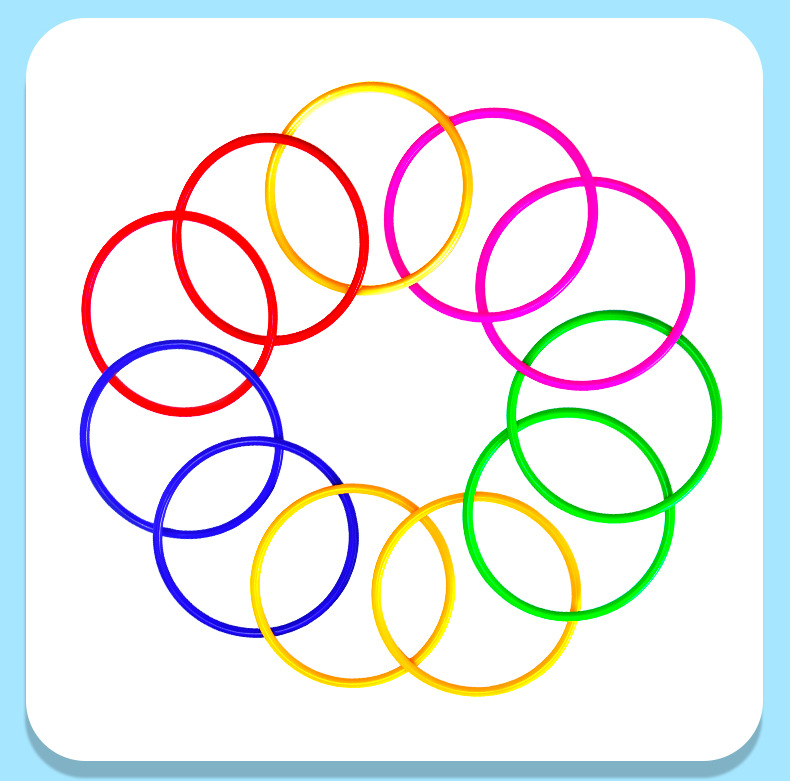 厂家直销加粗地摊夜市套圈 投掷塑料圈圈环扔的圈儿童玩具现货批发实心详情11