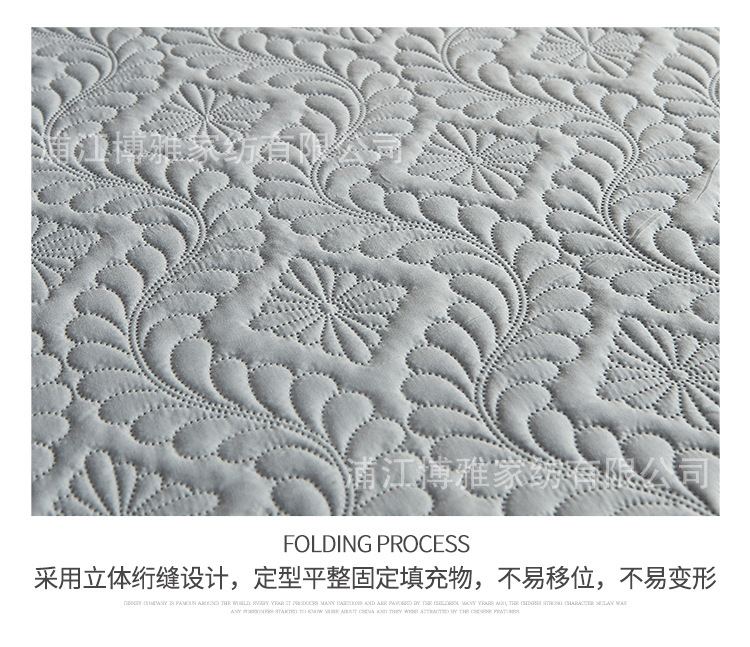 Boya wholesale simple cotton-padded waterproof bed covers are comfortable, skin-friendly, dust-proof and anti-slip. Single-piece bed covers and pillowcases can be machine washed pic 22