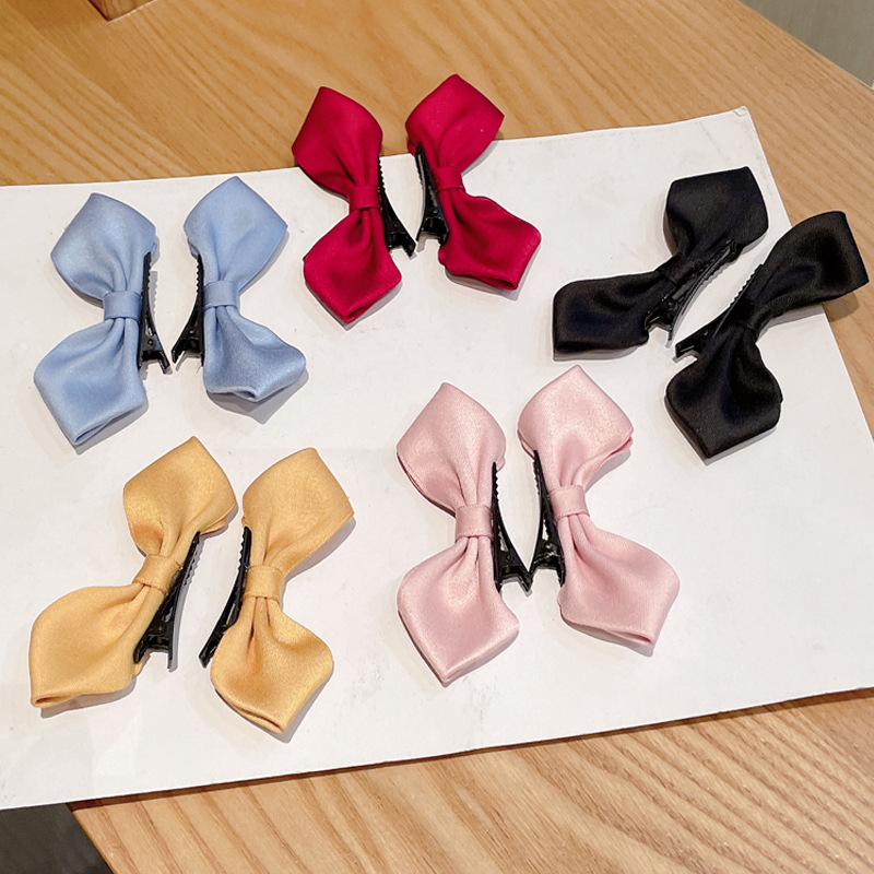 儿童发夹蝴蝶结头饰2022年新款小女孩发饰夏女童网红夹子宝宝发卡详情4